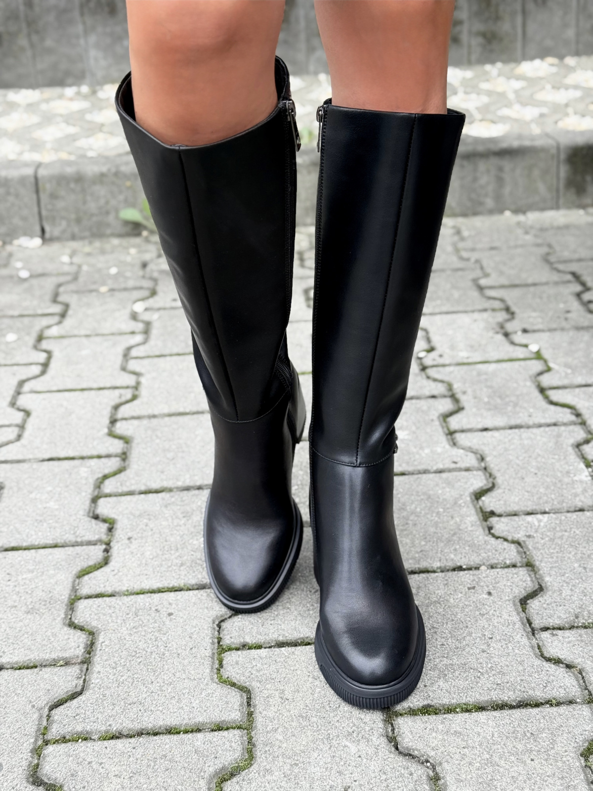 Kozaki damskie ze skóry naturalnej OLEKSY