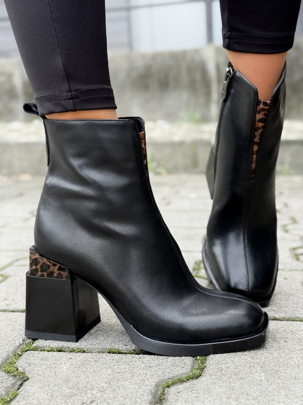 Botki ze Skóry Naturalnej – Styl i Komfort na Obcasie