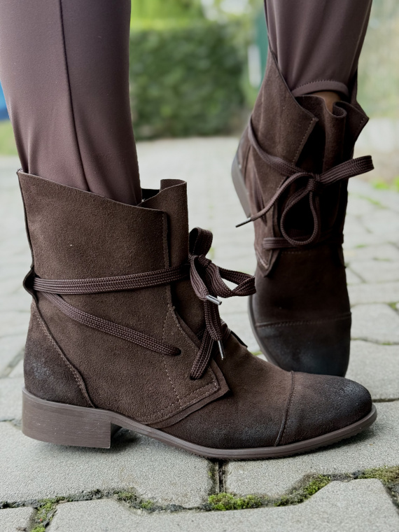 Botki damskie OLEKSY ze skóry naturalnej Polskiej produkcji