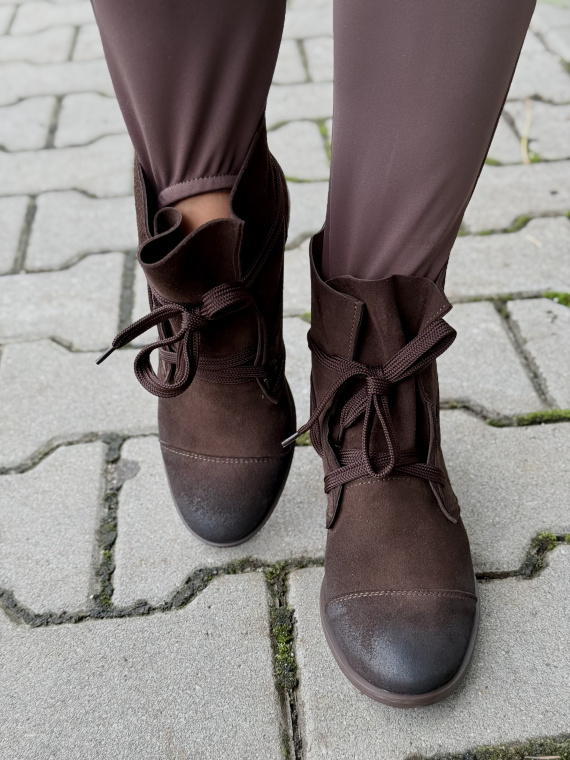 Botki damskie OLEKSY ze skóry naturalnej Polskiej produkcji