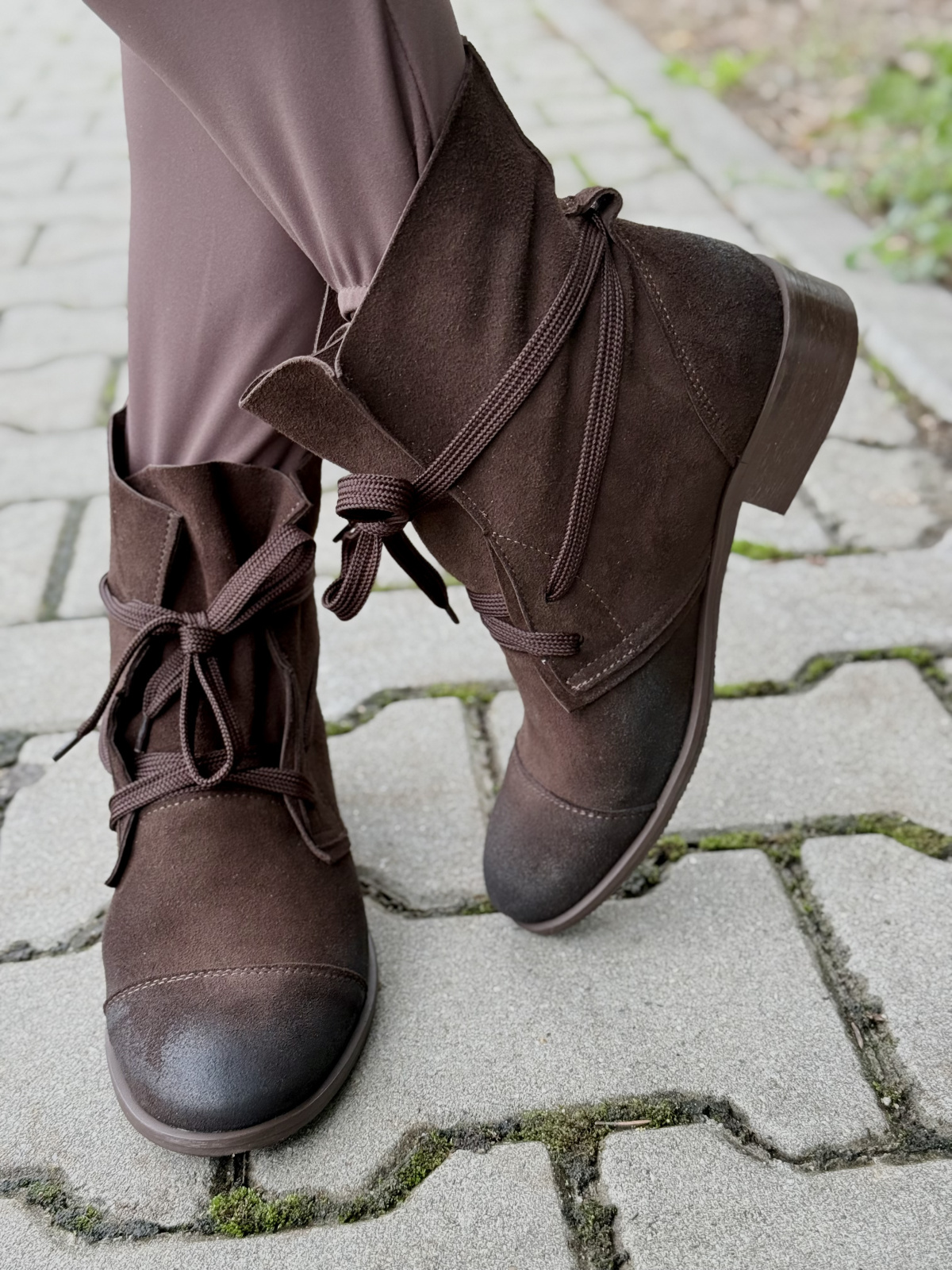 Botki damskie OLEKSY ze skóry naturalnej Polskiej produkcji