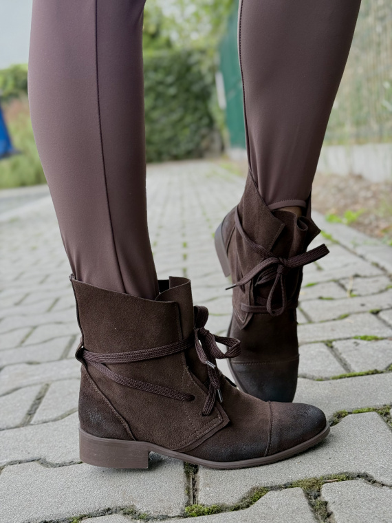 Botki damskie OLEKSY ze skóry naturalnej Polskiej produkcji