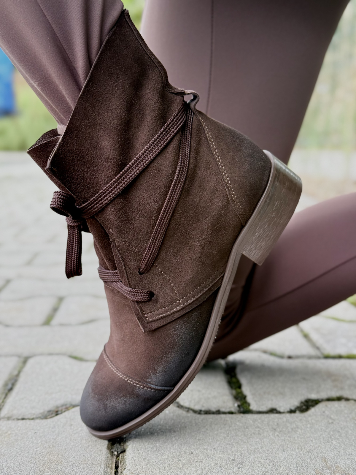 Botki damskie OLEKSY ze skóry naturalnej Polskiej produkcji