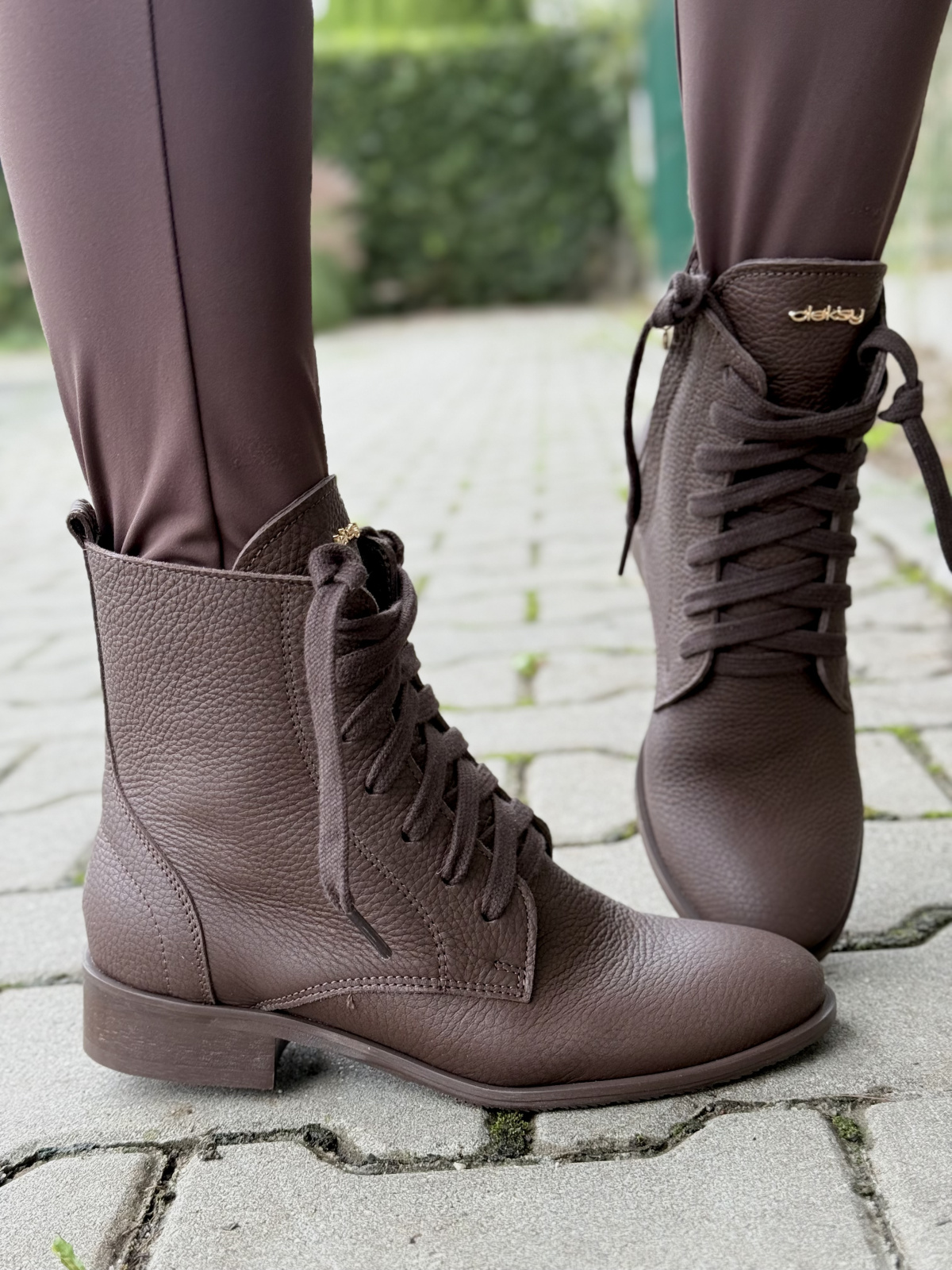 Botki damskie OLEKSY ze skóry naturalnej Polskiej produkcji