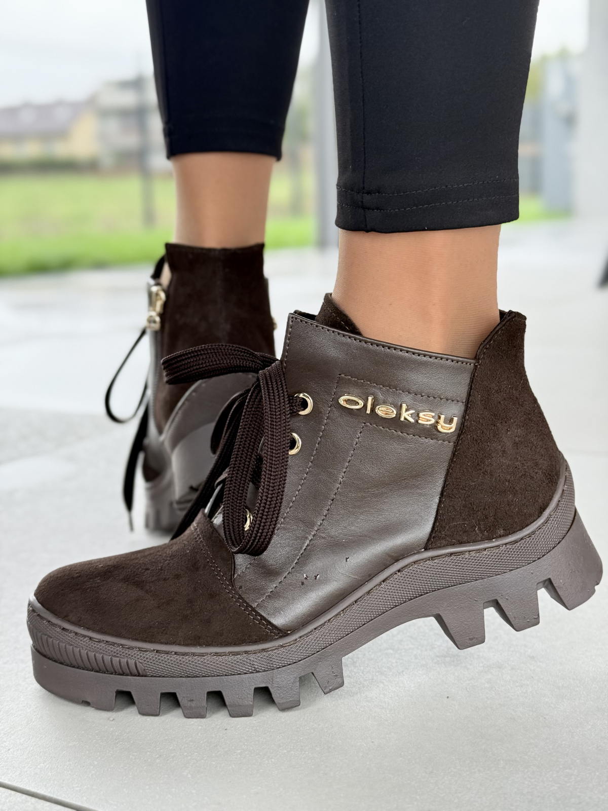 Trapery OLEKSY z naturalnej skóry Polskiej produkcji