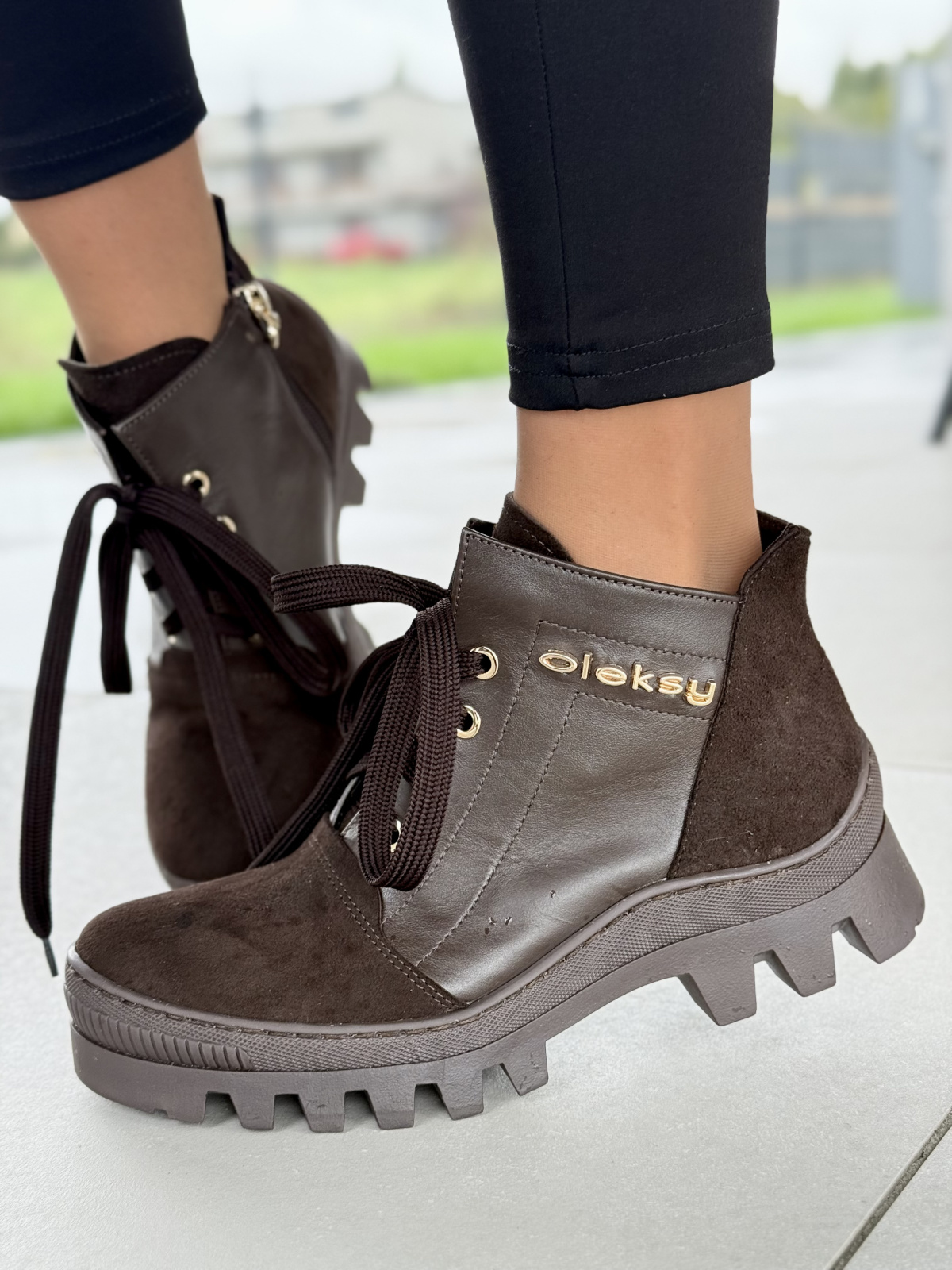 Trapery OLEKSY z naturalnej skóry Polskiej produkcji