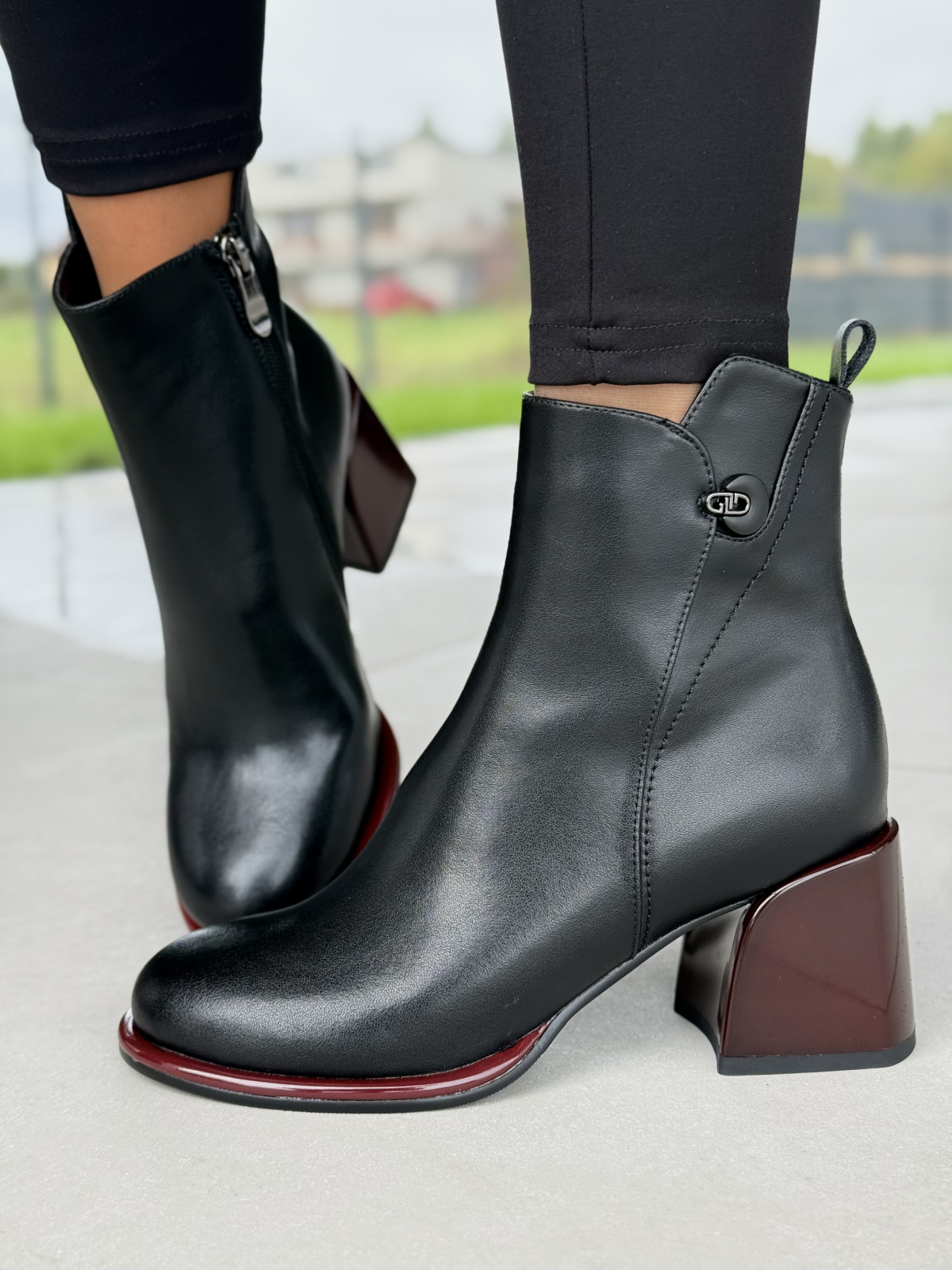 Eleganckie botki ze skóry naturalnej – styl i wygoda na co dzień