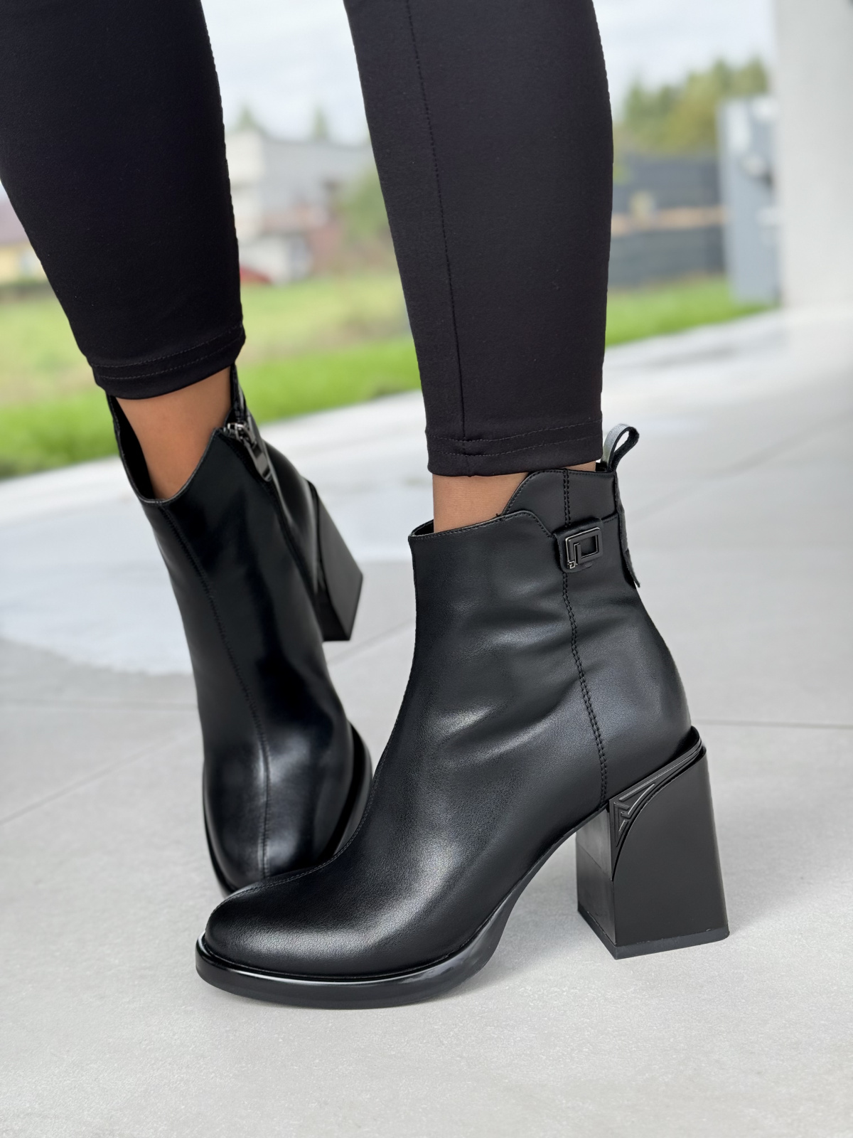 Eleganckie botki ze skóry naturalnej – styl i wygoda na co dzień