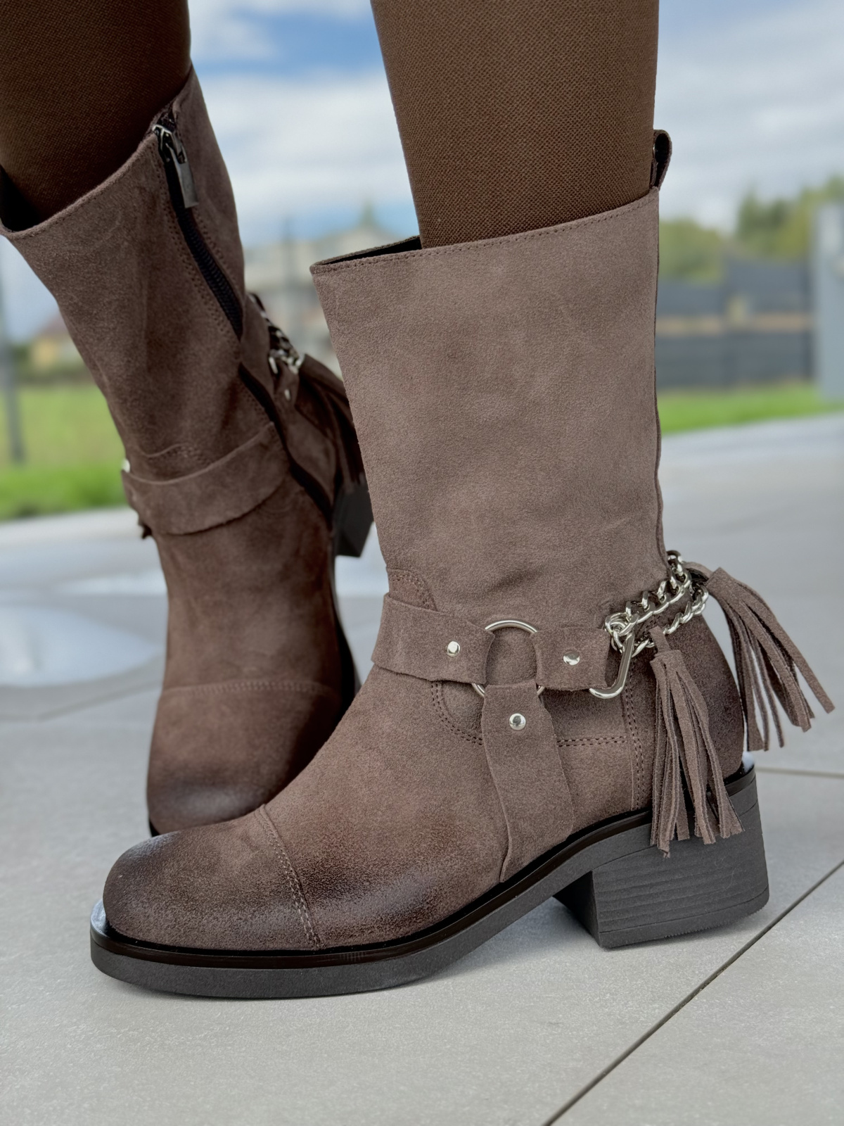 Botki OLEKSY ze skóry naturalnej – Polskiej produkcji