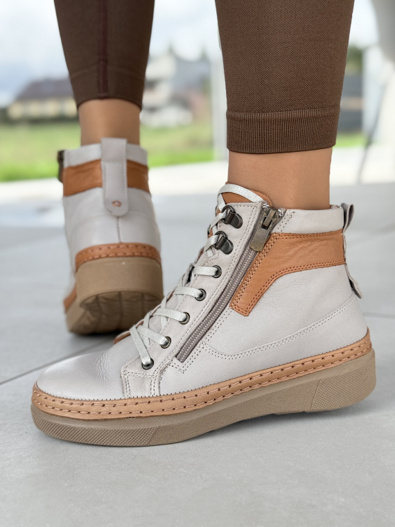 Botki damskie OLEKSY ze skóry naturalnej