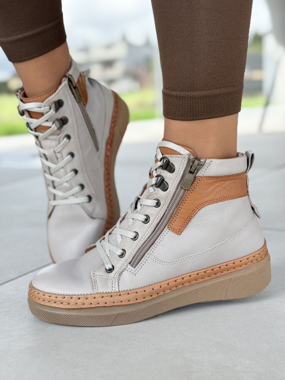 Botki damskie OLEKSY ze skóry naturalnej