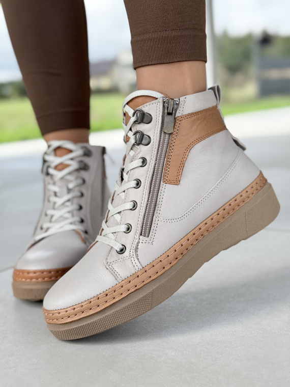 Botki damskie OLEKSY ze skóry naturalnej