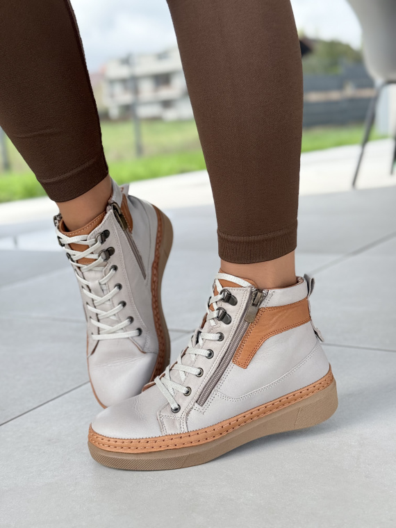 Botki damskie OLEKSY ze skóry naturalnej