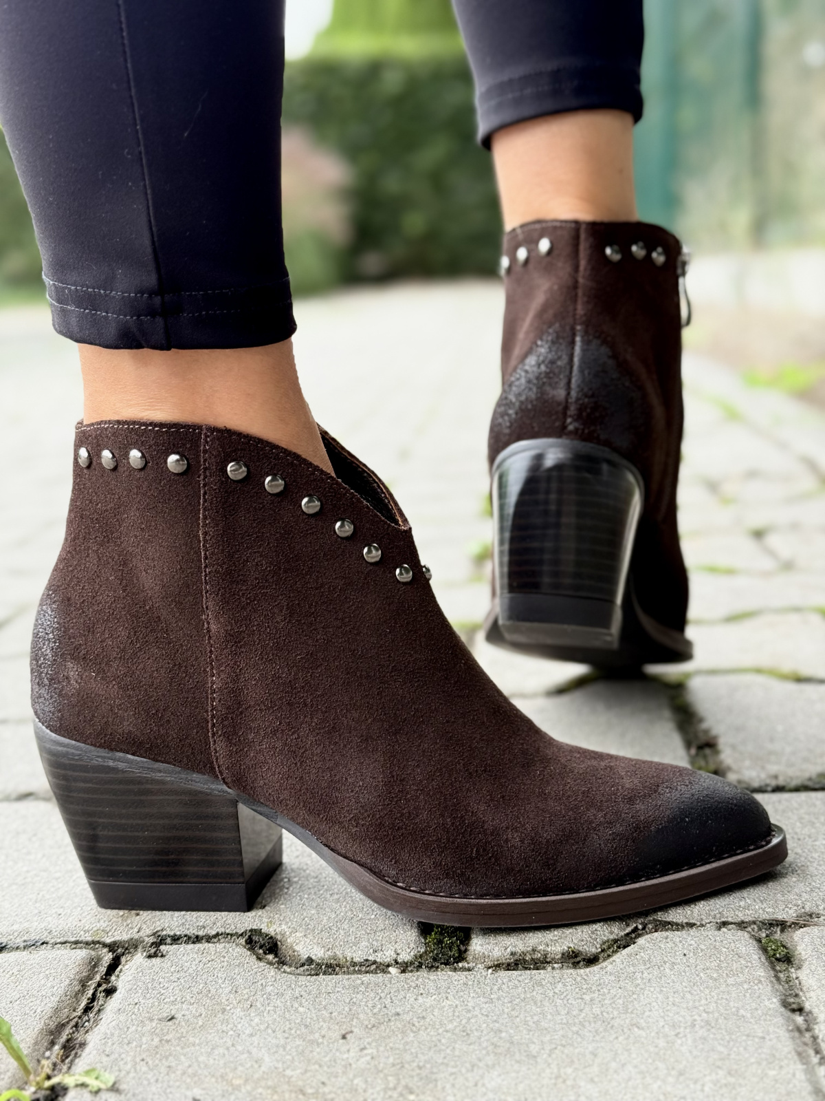 Kowbojki damskie OLEKSY z naturalnej skóry Polskiej produkcji