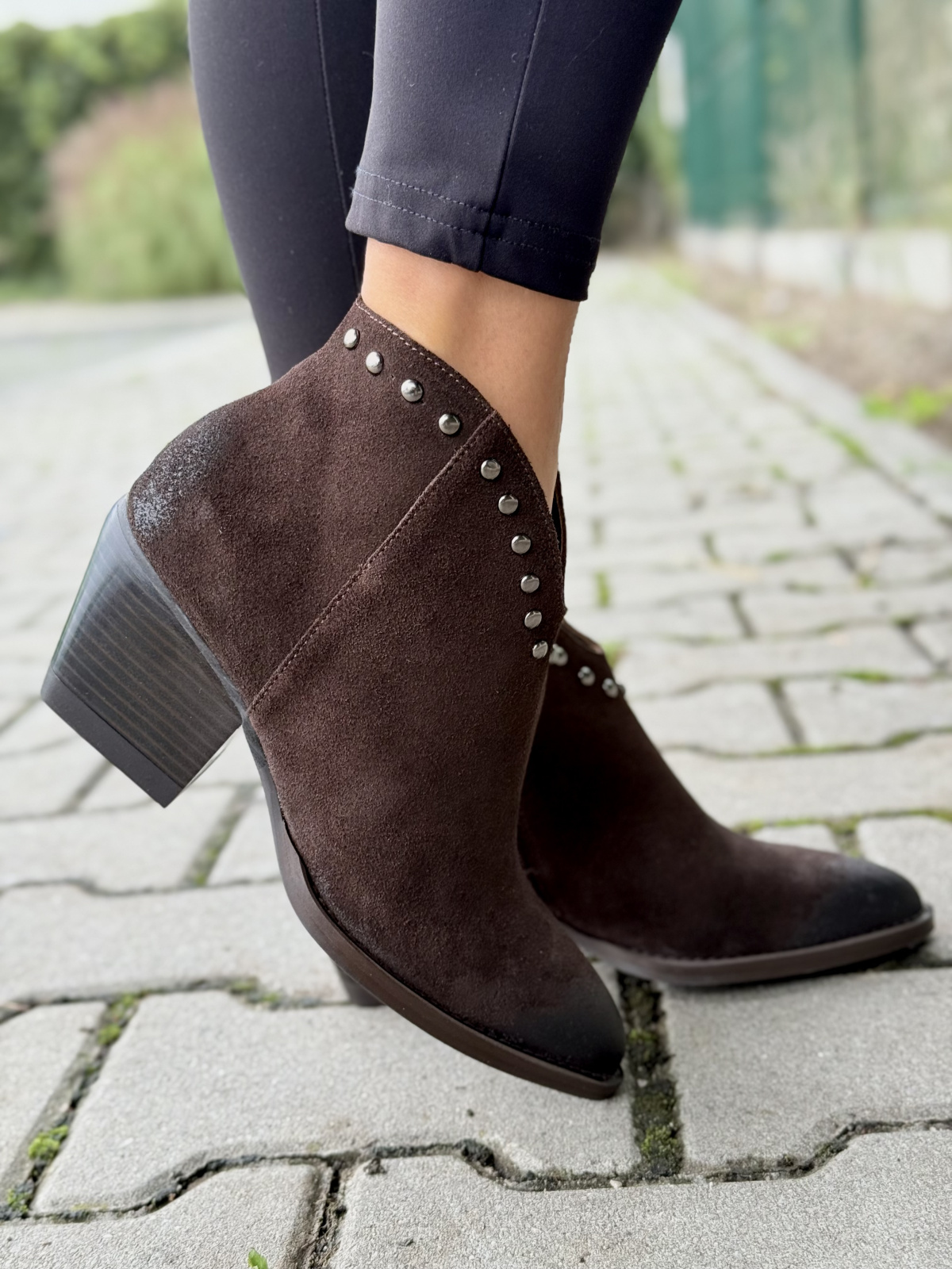 Kowbojki damskie OLEKSY z naturalnej skóry Polskiej produkcji