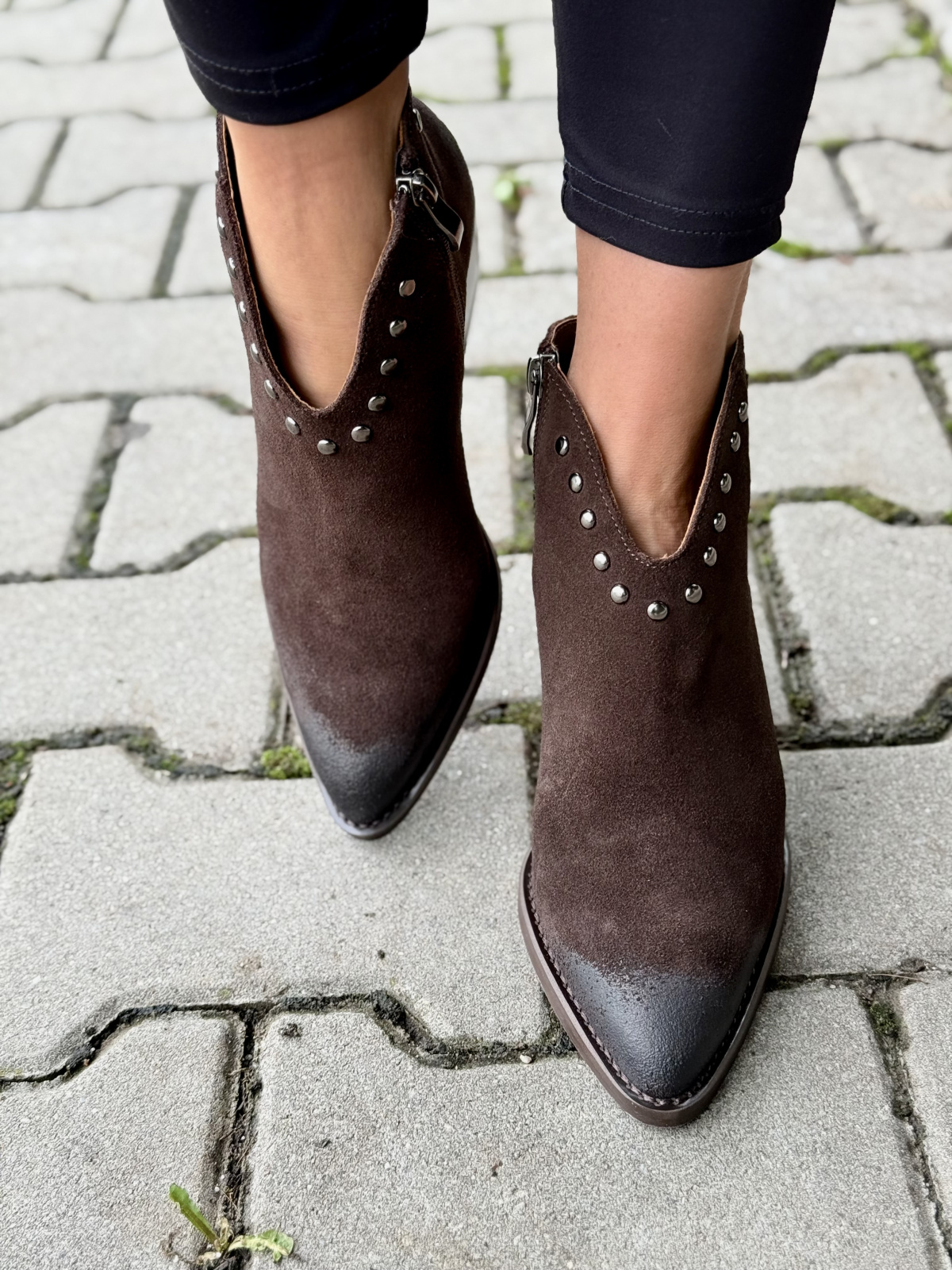 Kowbojki damskie OLEKSY z naturalnej skóry Polskiej produkcji