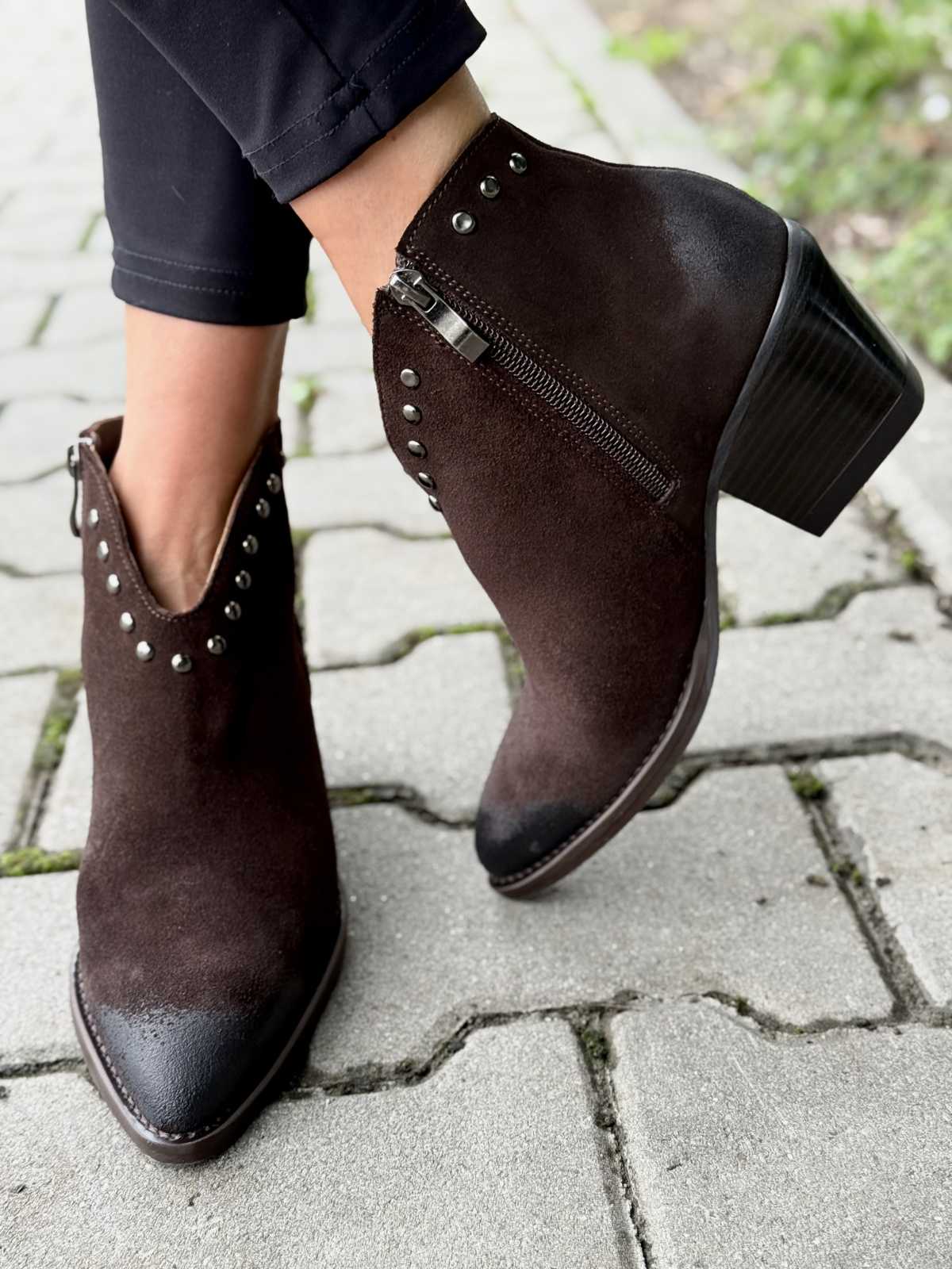 Kowbojki damskie OLEKSY z naturalnej skóry Polskiej produkcji