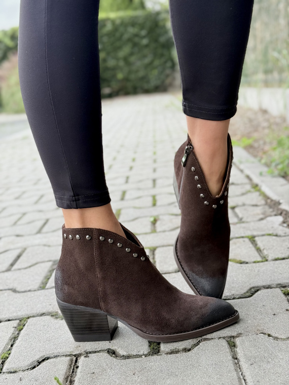 Kowbojki damskie OLEKSY z naturalnej skóry Polskiej produkcji