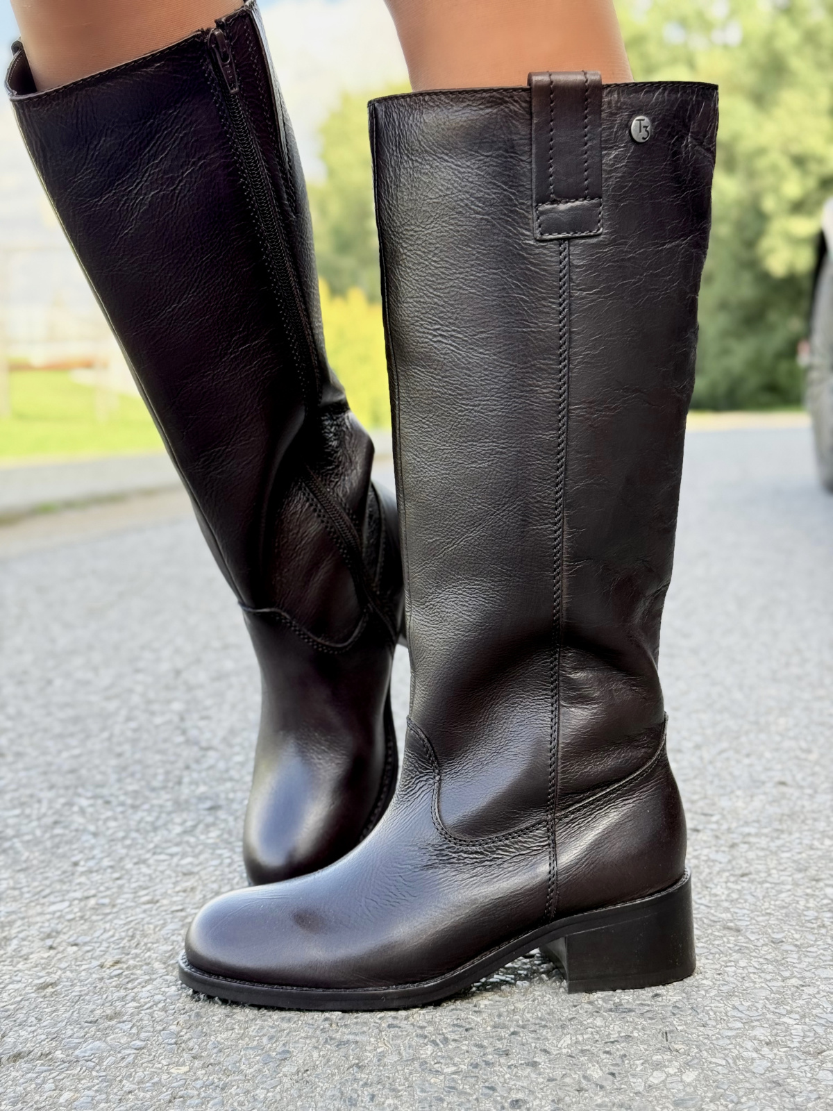 Eleganckie kozaki damskie – 100% skóra naturalna