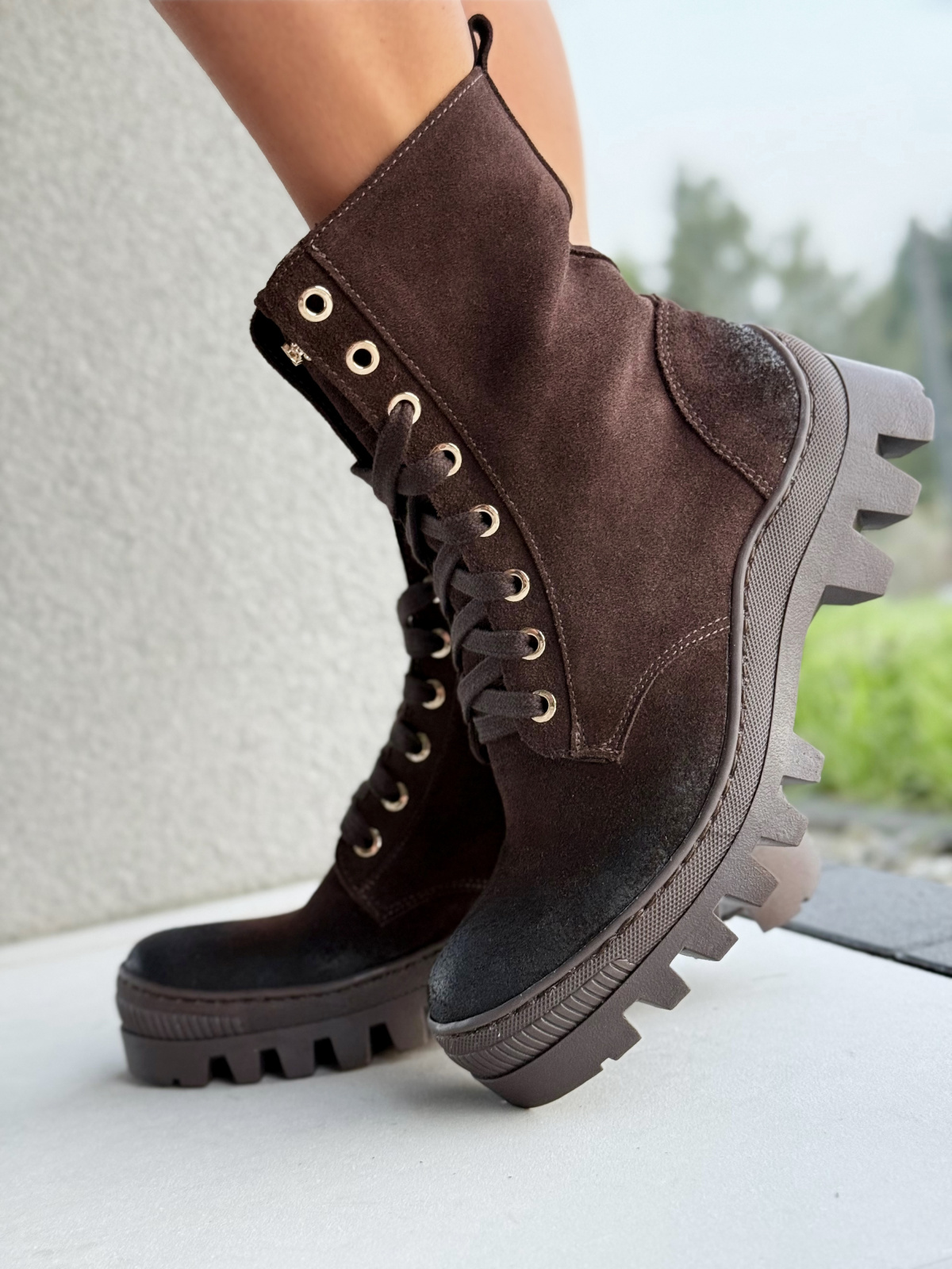 Trapery damskie OLEKSY z naturalnej skóry – Polskiej produkcji