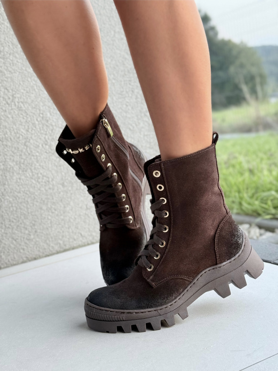 Trapery damskie OLEKSY z naturalnej skóry – Polskiej produkcji