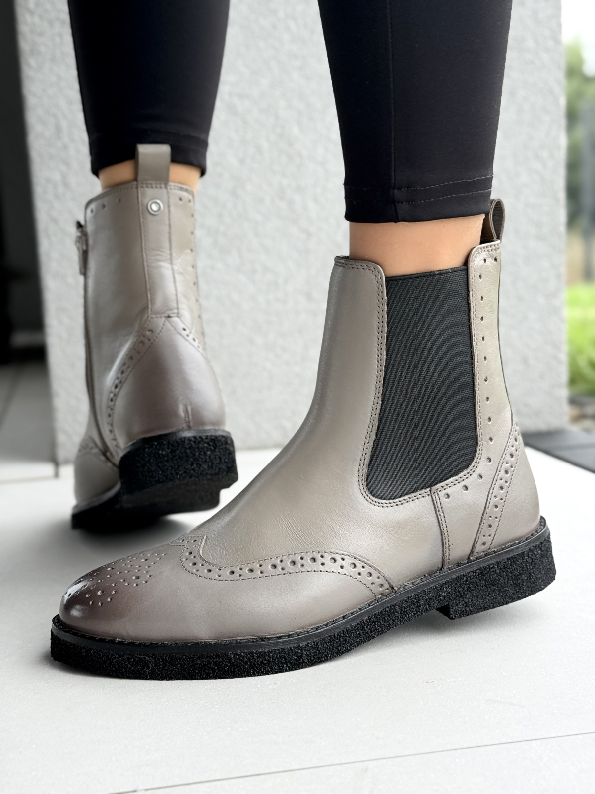 Klasyczne sztyblety ze skóry naturalnej