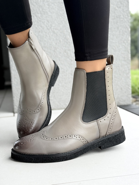 Klasyczne sztyblety ze skóry naturalnej