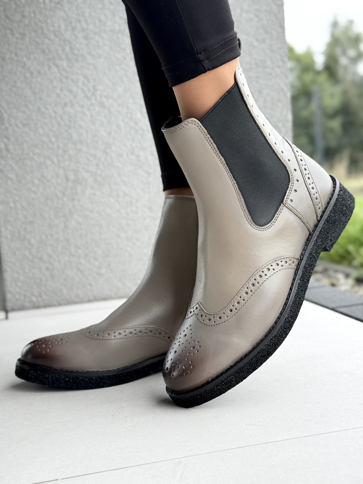 Klasyczne sztyblety ze skóry naturalnej