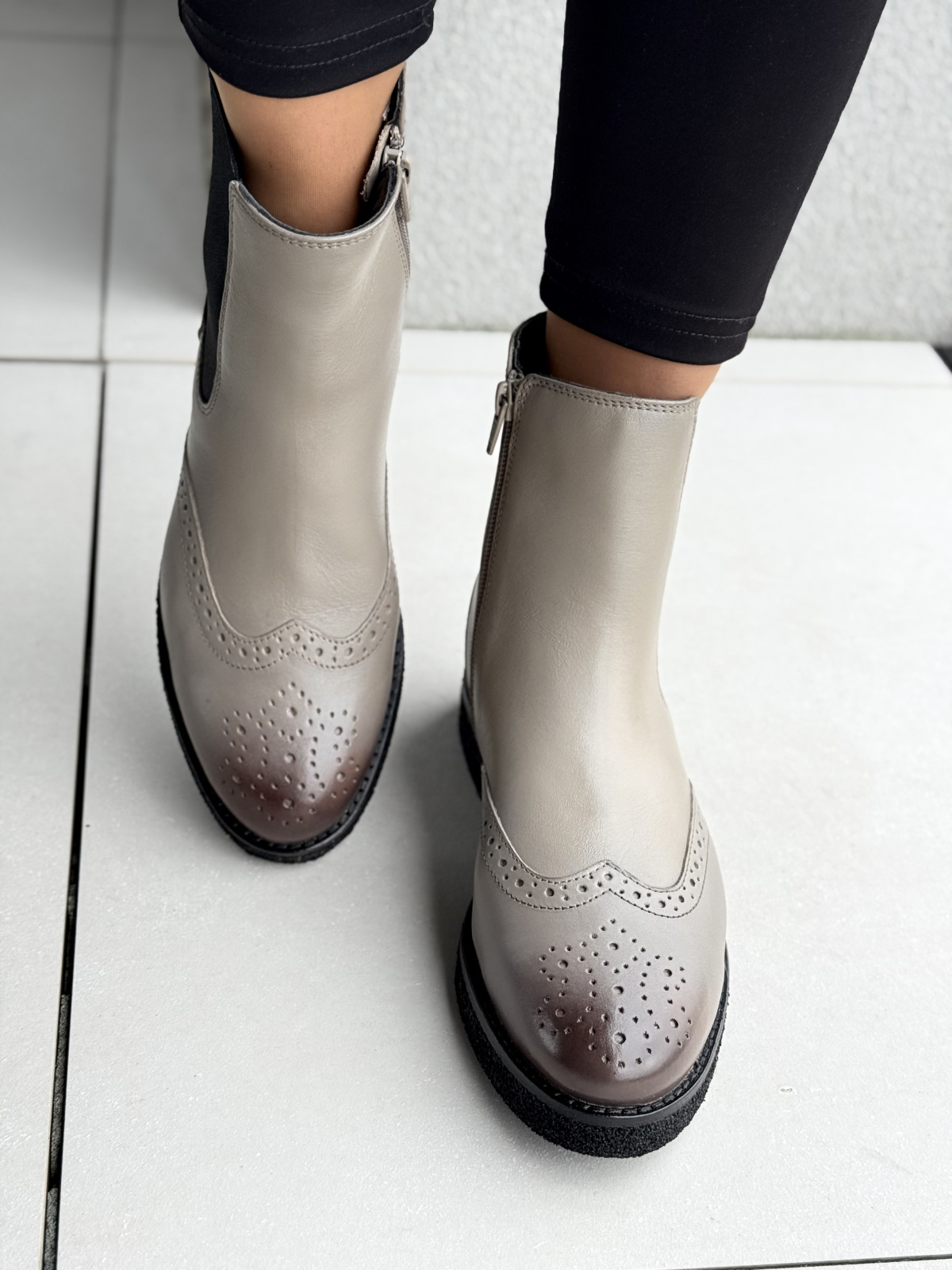 Klasyczne sztyblety ze skóry naturalnej