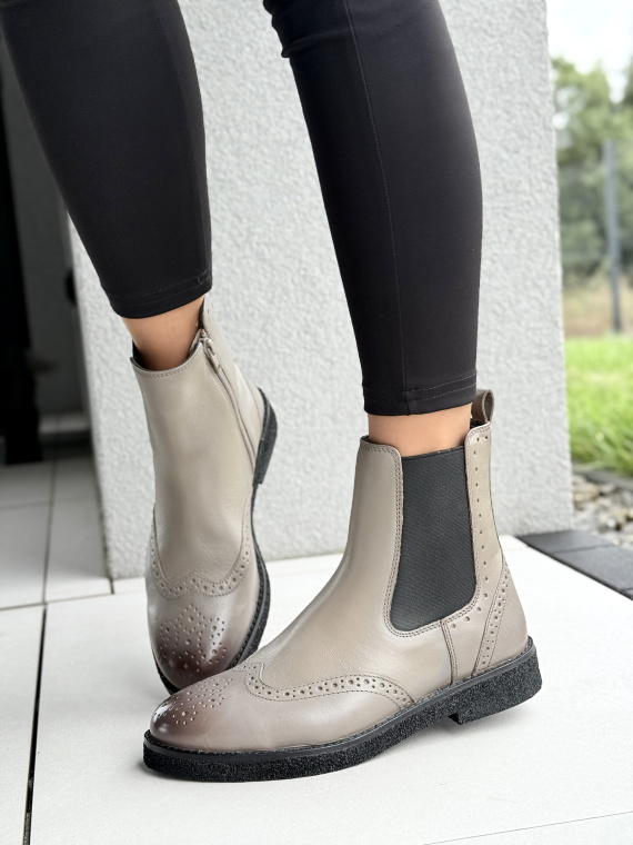 Klasyczne sztyblety ze skóry naturalnej