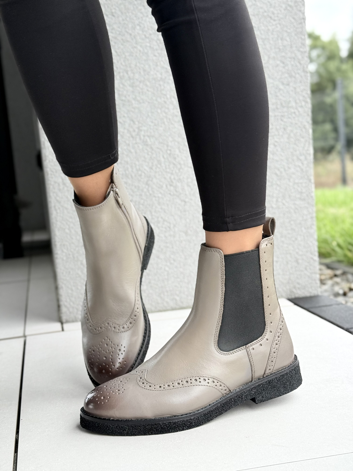 Klasyczne sztyblety ze skóry naturalnej