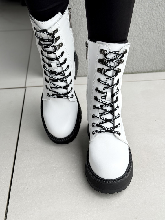 Botki skórzane białe – luksus, który czuć w każdym kroku