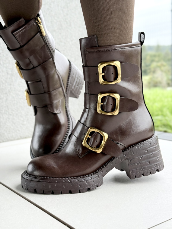 Stylowe botki z naturalnej skóry