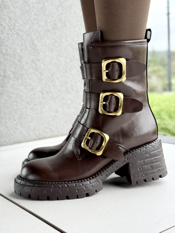 Stylowe botki z naturalnej skóry