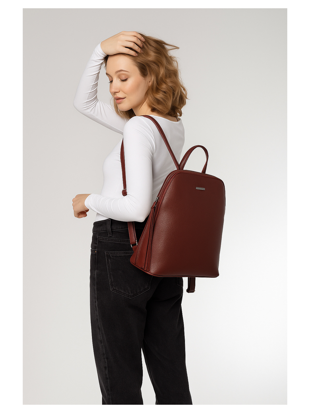 Plecak damski ze skóry naturalnej