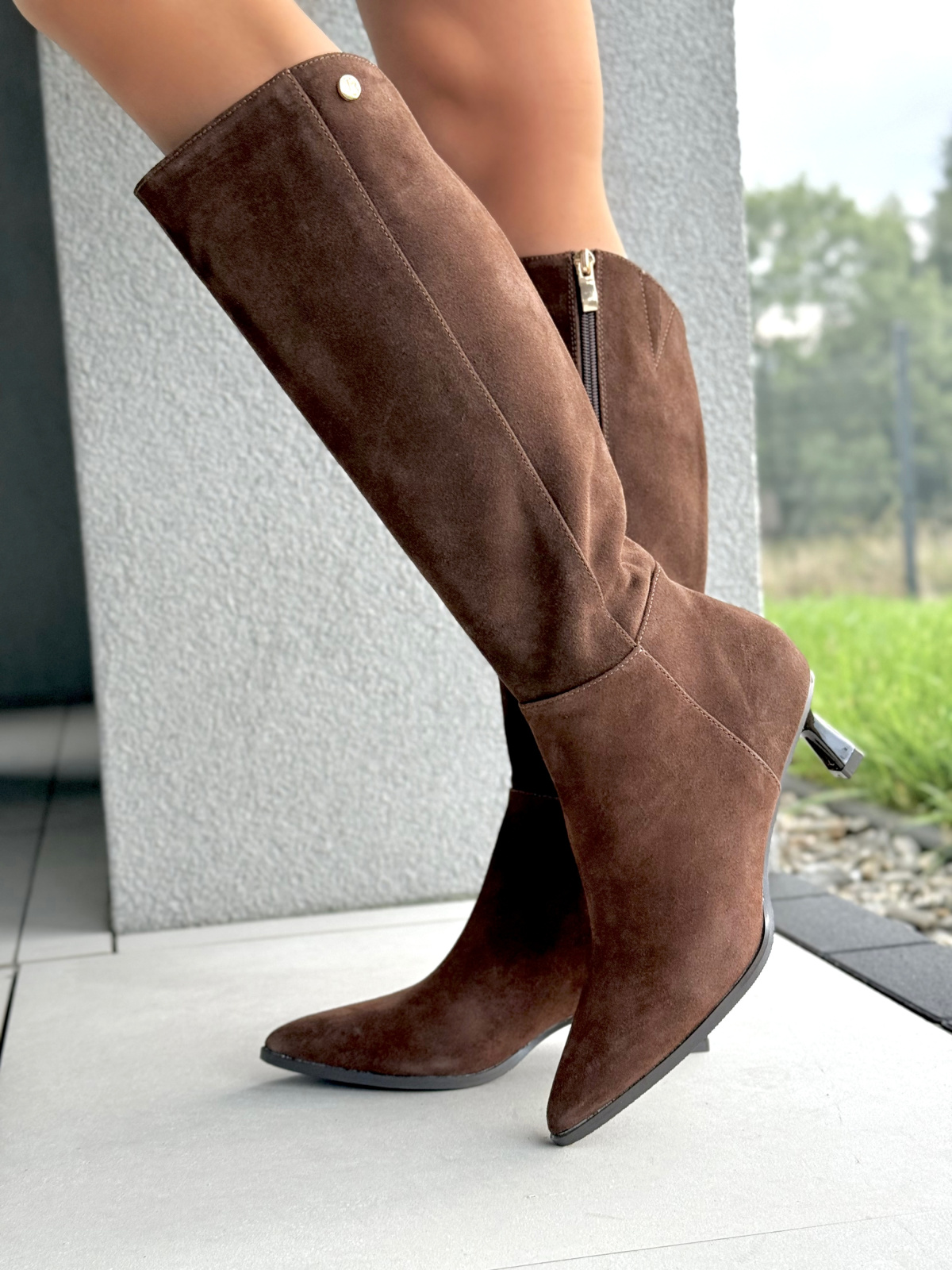 Eleganckie Kozaki ze Skóry Naturalnej