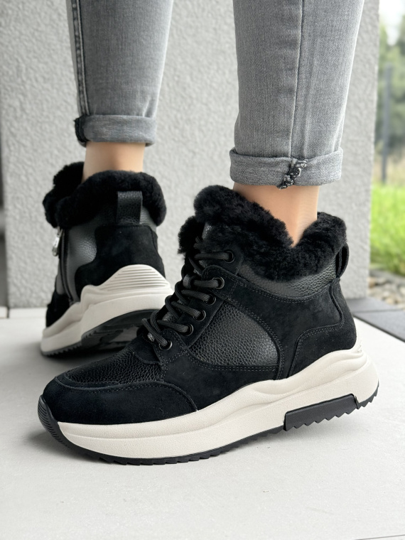 Skórzane sneakersy z futerkiem – połączenie stylu i wygody