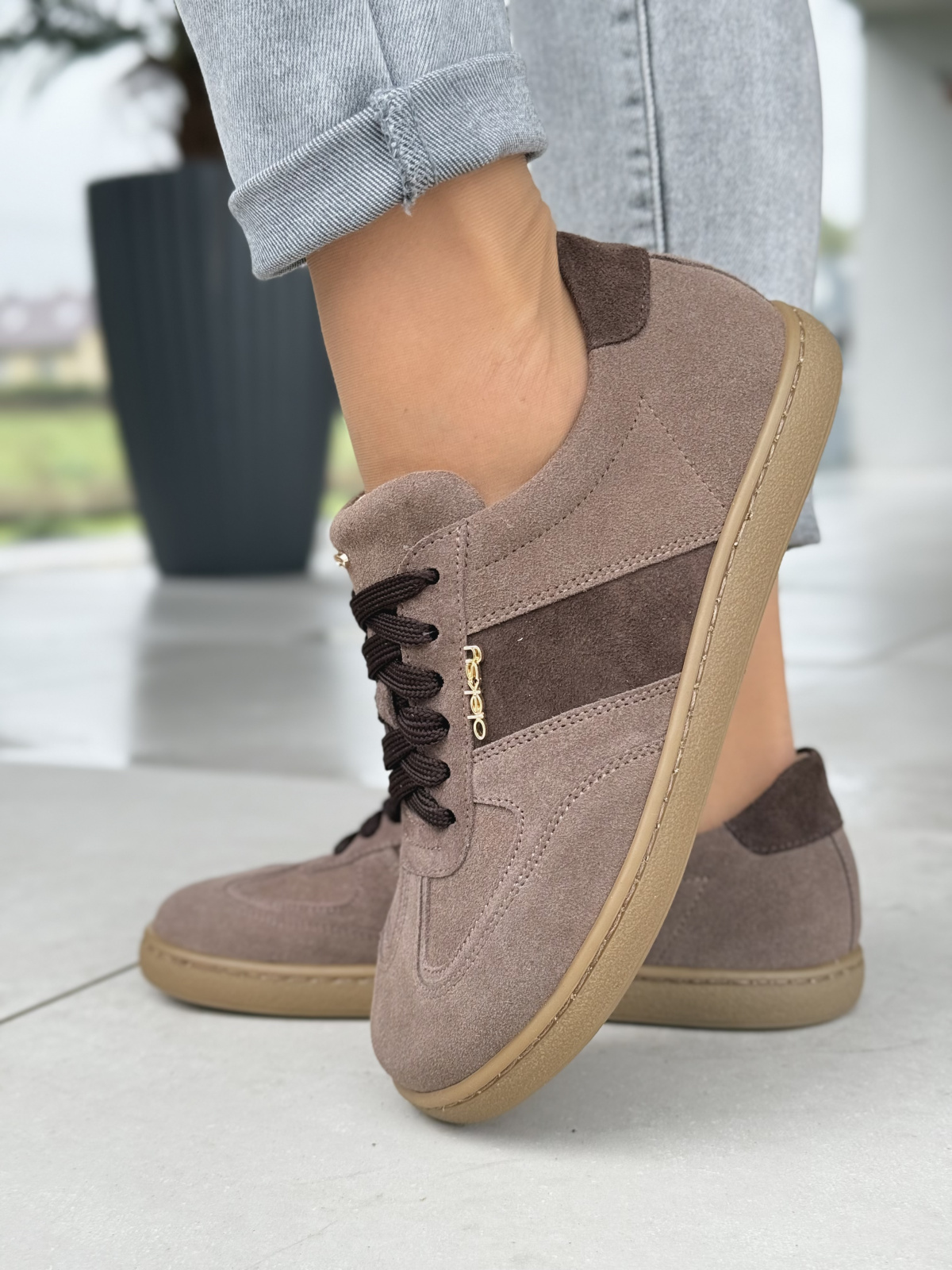 Polskie Sneakersy OLEKSY z naturalnej skóry – komfort w stylu barefoot