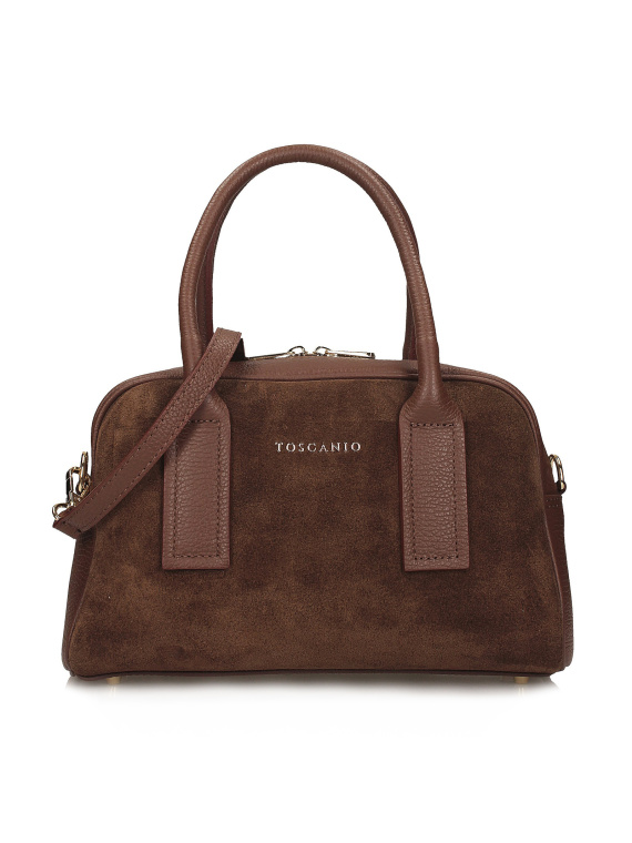 Brązowa torebka damska ze skóry naturalnej