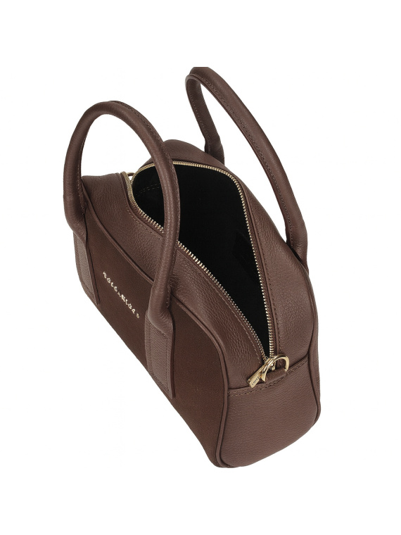 Brązowa torebka damska ze skóry naturalnej