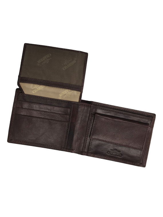 Klasyczny portfel męski ze skóry naturalnej