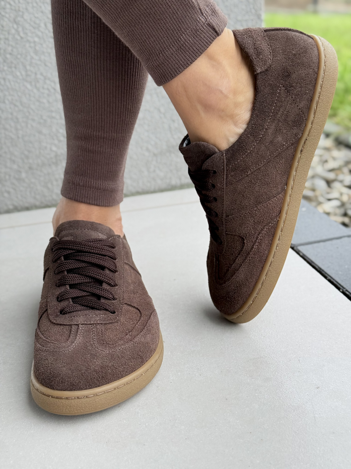 Sneakersy OLEKSY z naturalnej skóry – komfort w stylu barefoot, Made in Poland