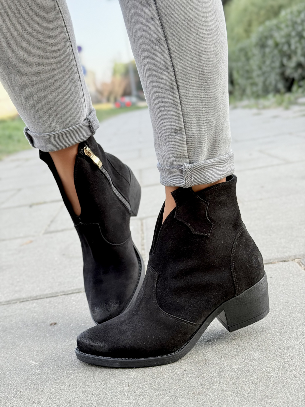 Kowbojki OLEKSY z naturalnej skóry polskiej produkcji