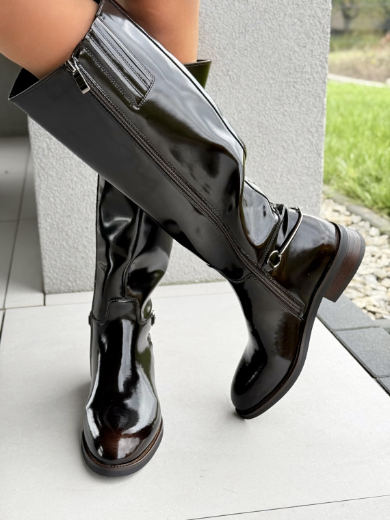 Eleganckie Kozaki ze 100% Naturalnej Skóry