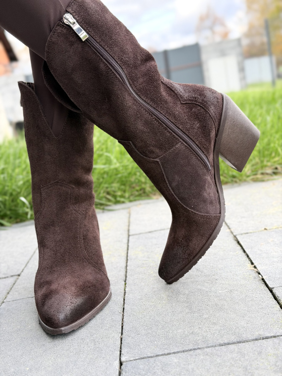 OLEKSY Natural Leather – kobiece kowbojki szyte w Polsce