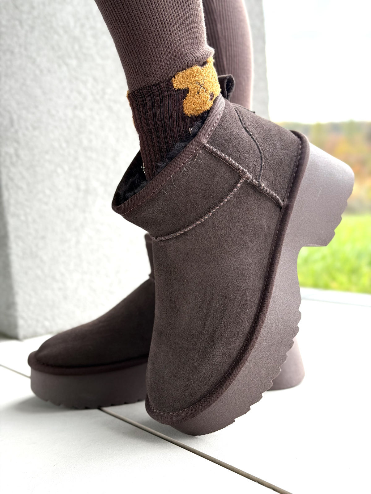 Śniegowce damskie ze skóry naturalnej