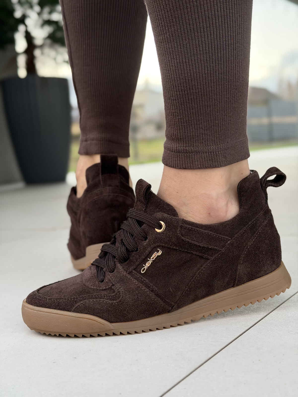 Sneakersy damskie ze skóry naturalnej Polskiej Produkcji