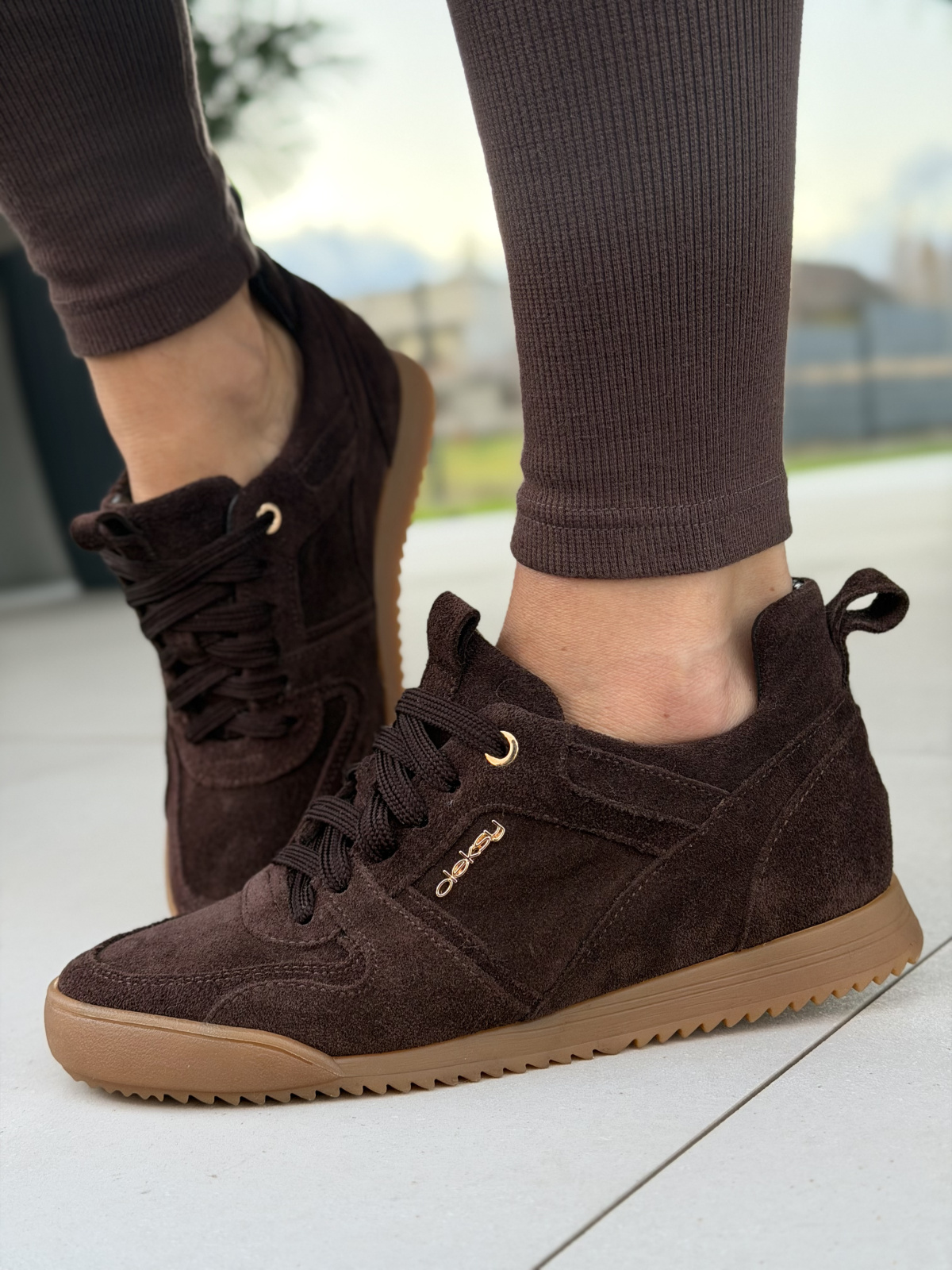 Sneakersy damskie ze skóry naturalnej Polskiej Produkcji