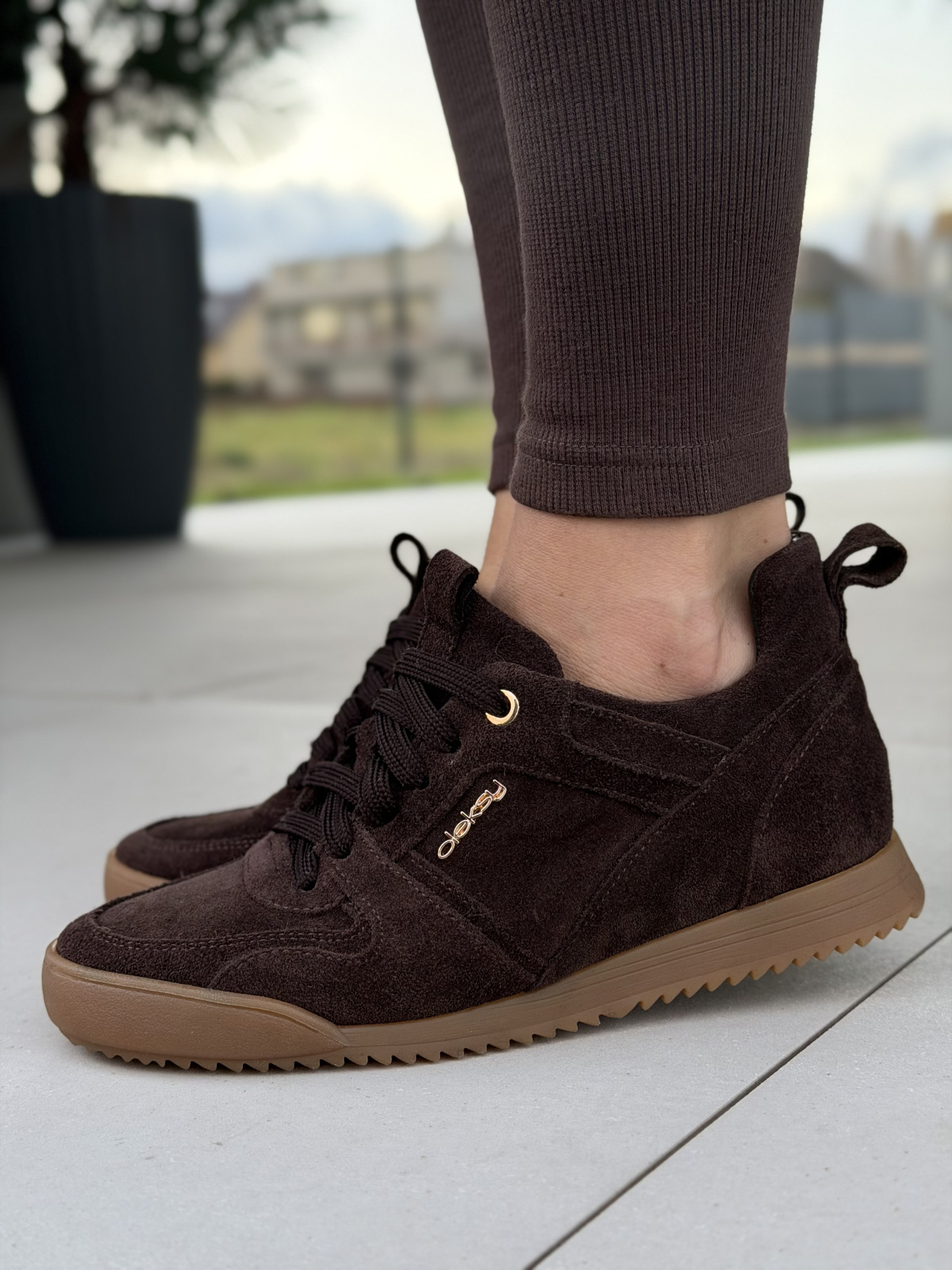 Sneakersy damskie ze skóry naturalnej Polskiej Produkcji