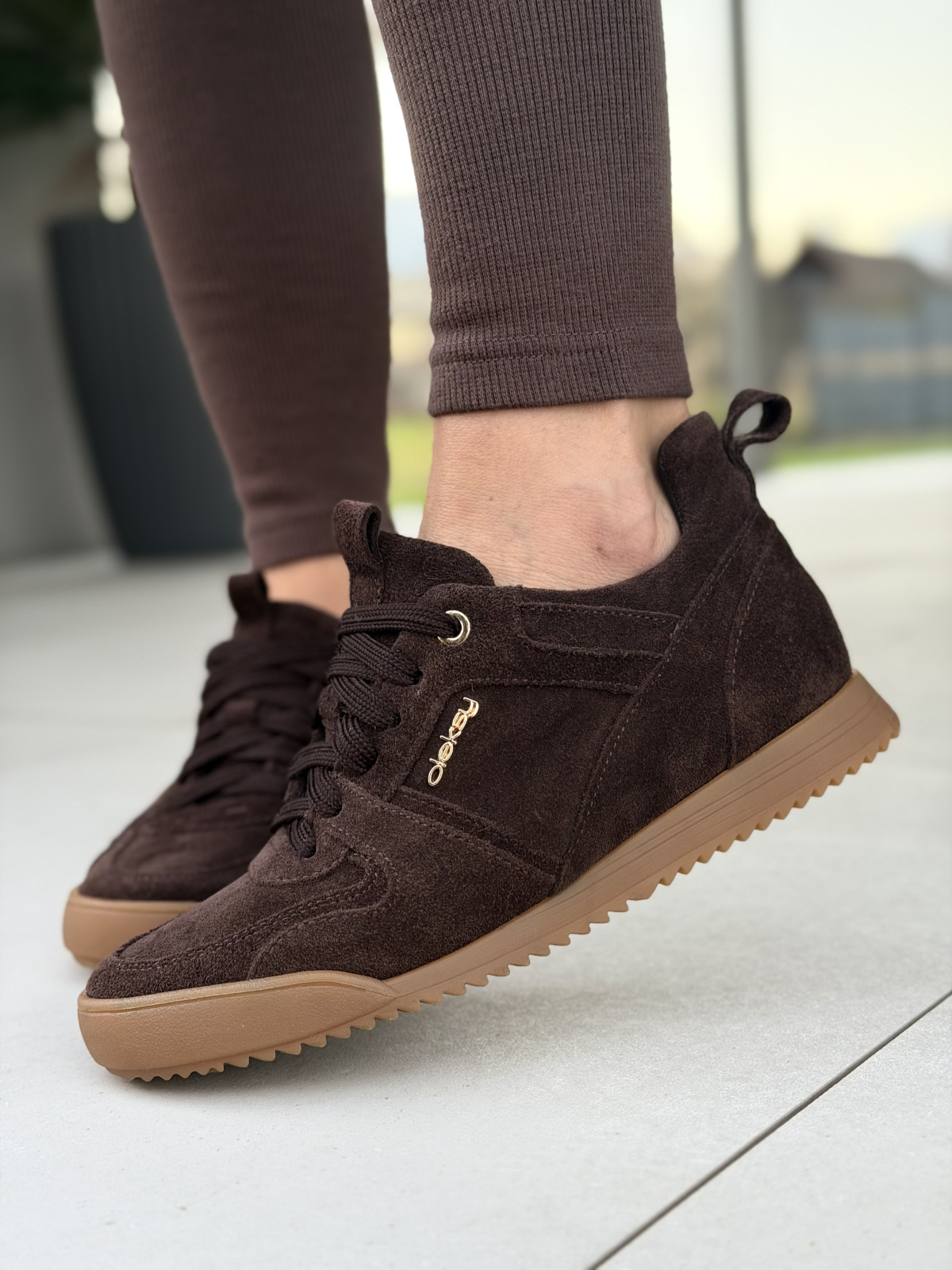 Sneakersy damskie ze skóry naturalnej Polskiej Produkcji